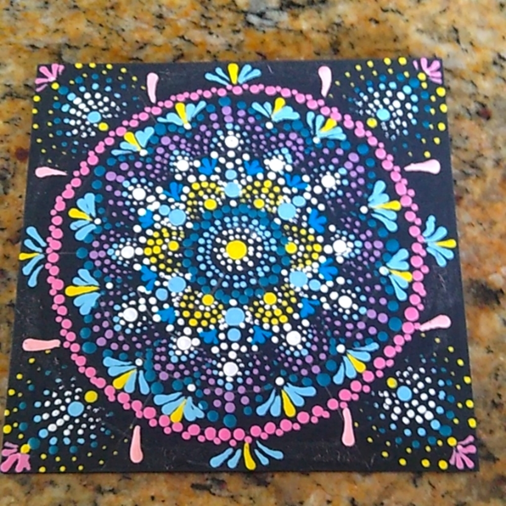 Hand Painted Mandala